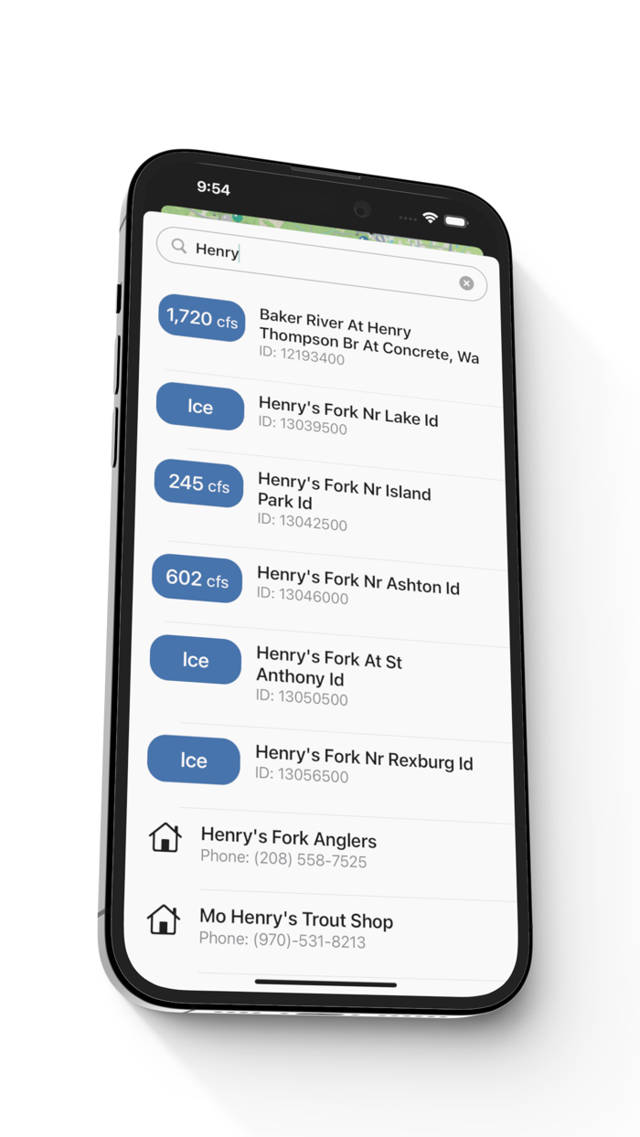 FlowMap - Fishing information