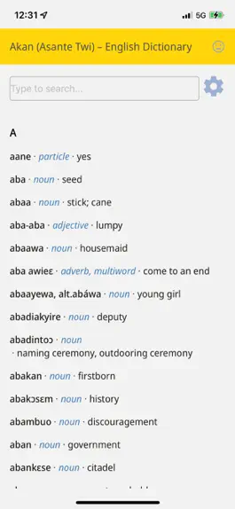 Game screenshot Akan-English Dictionary apk