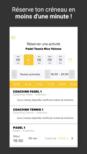 Padel Tennis Nice Valrose screenshot 3