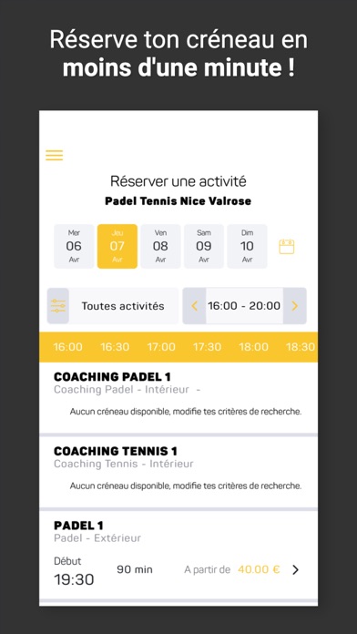 Padel Tennis Nice Valrose Screenshot