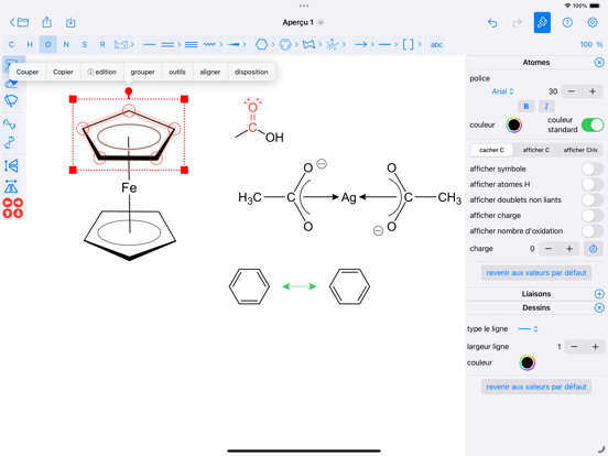 Screenshot #4 pour MoleculeSketch iP