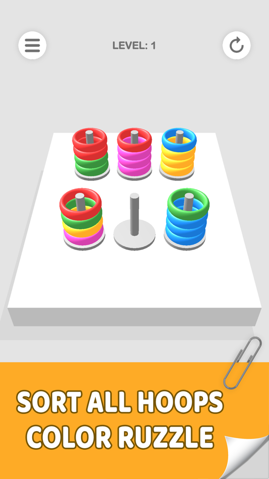 Sort Rings - Color Puzzle - 1.4.0 - (iOS)