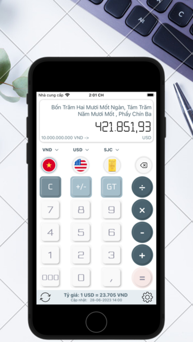 Máy Tính Quy Đổi Tiền Tệ TiTi Screenshot