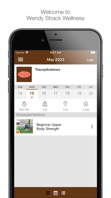 Wendy Strack Wellness Screenshot