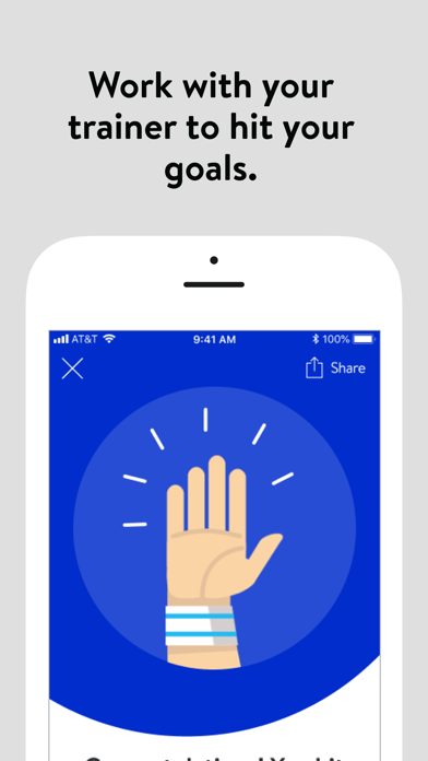 Hydrogen Fitness App Screenshot