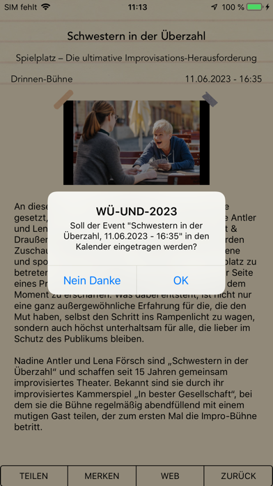 WUE UND 2023 Screenshot
