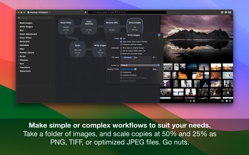 Screenshot 1 of Retrobatch Pro 2.3.1