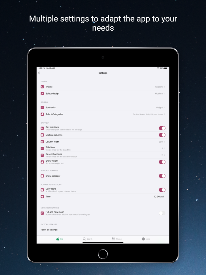 Moon Calendar - Moony