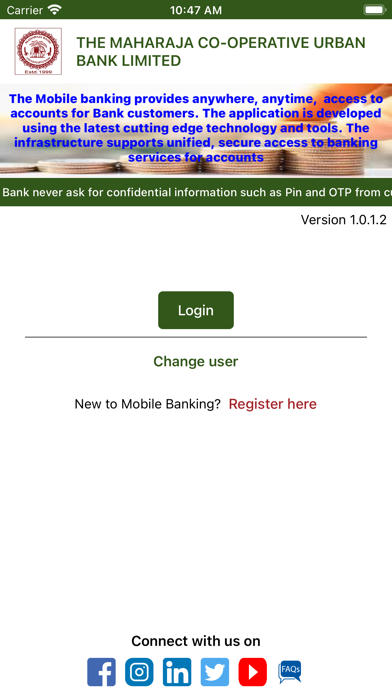 THE MAHARAJA COOP. URBAN BANK Screenshot