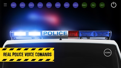 Police lights siren sounds Screenshot