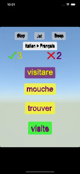 Game screenshot Egitir app de français italien hack