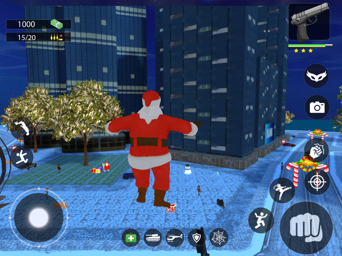 Christmas Gangster Rope Santa