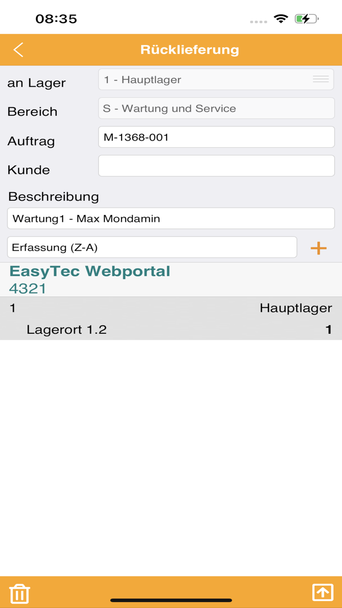 EasyTec mobile Lagerverwaltung