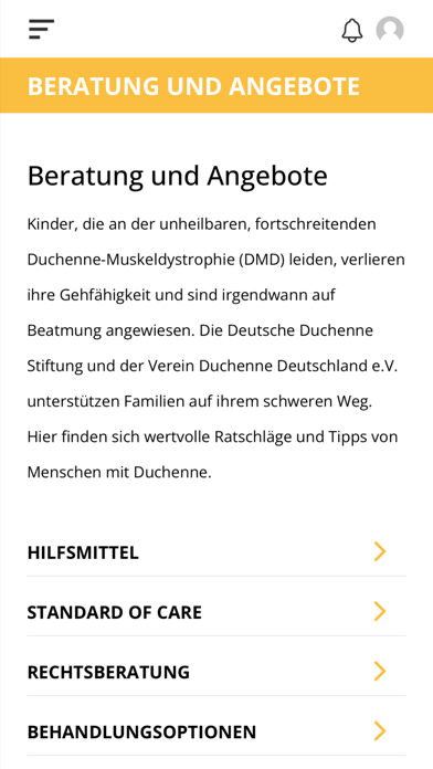 Duchenne Deutschland Screenshot