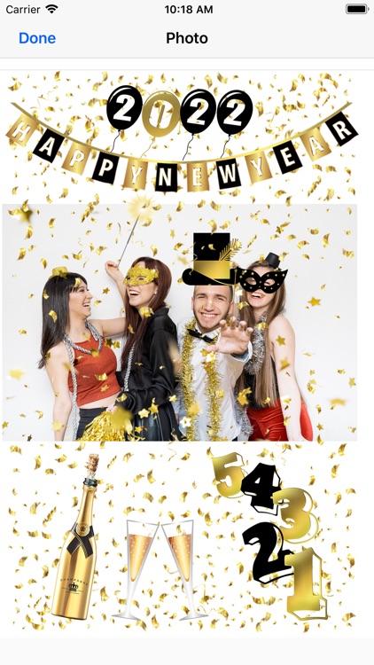 2022 Happy New Year - Stickers