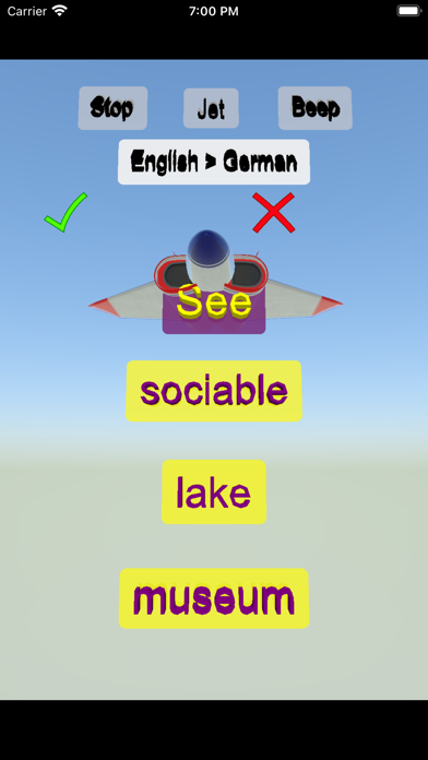 Egitir English German word app Screenshot