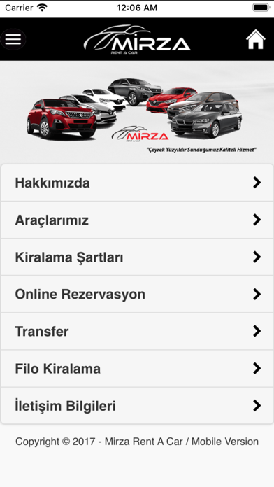 Mirza Rent A Car Screenshot