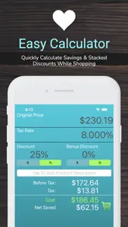 discount calculator % off calc iphone screenshot 1