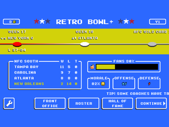 Retro Bowl+ Screenshots