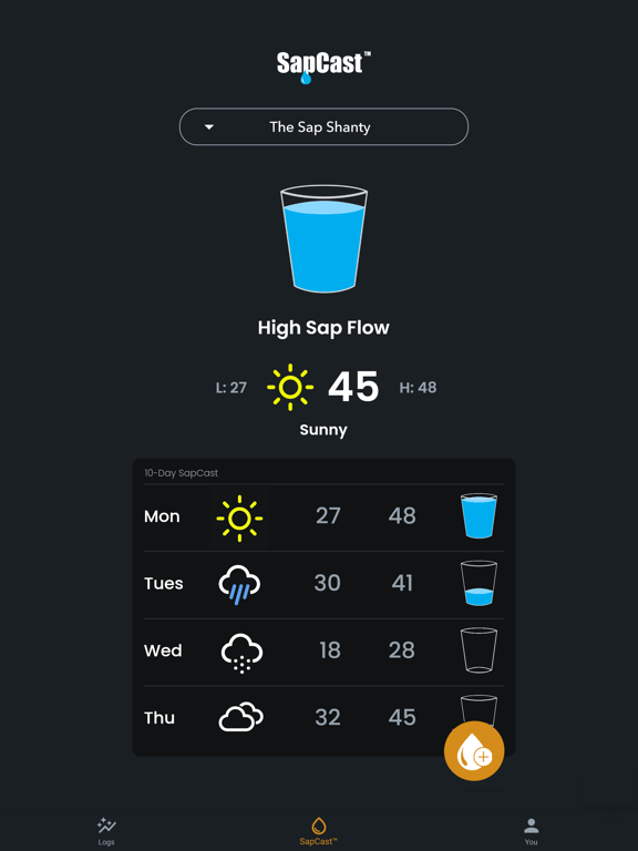 Maple Syrup Time iPad screenshot 1 - Utilities app