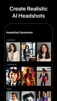 ai headshot generator iphone screenshot 2