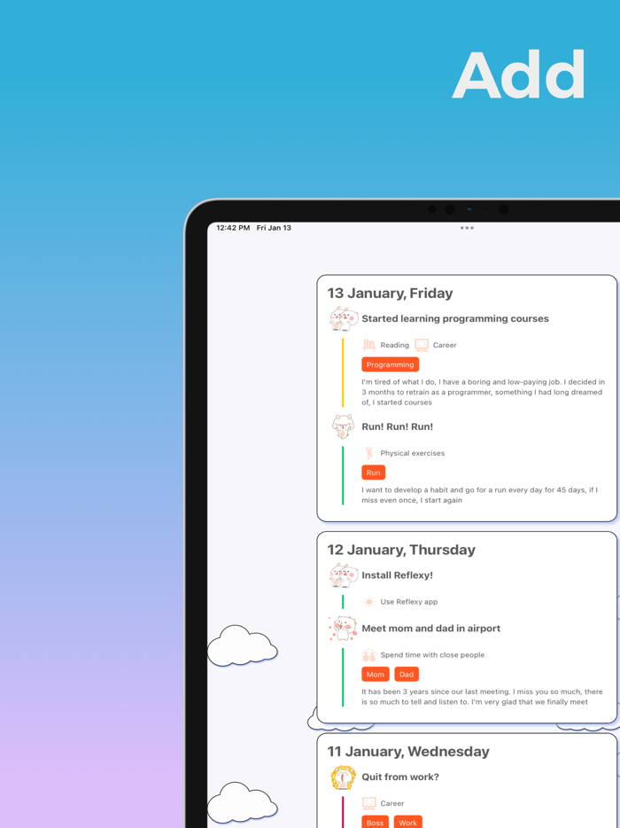 Mindfulness diary - Reflexy