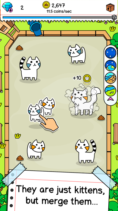 Screenshot #1 pour Cat Evolution: Clicker Game