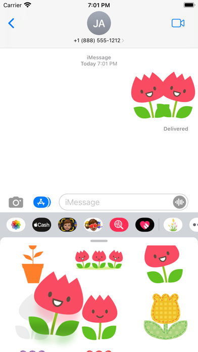 Sticker tulip Screenshot