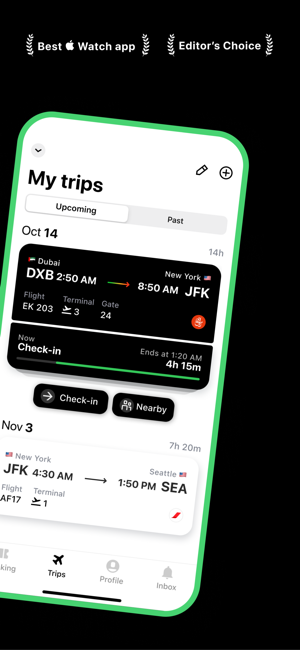 ‎App in the Air: Flights Hotels Screenshot