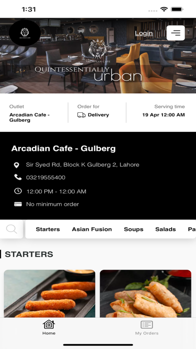 Arcadian Cafe – Fine Dine Screenshot