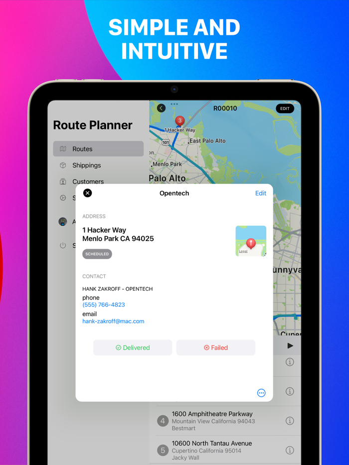 Route Planner with GPS Map