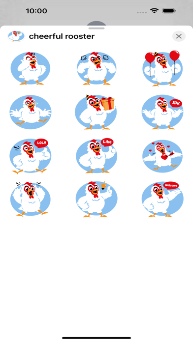 cheerful rooster Screenshot