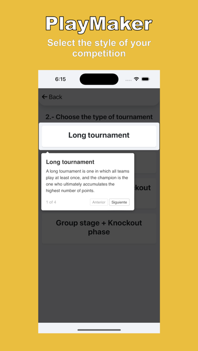 PlayMaker: Tournaments manager Screenshot