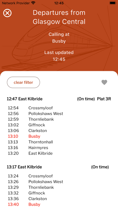 Now Departing Screenshot
