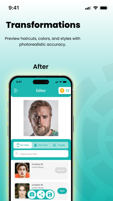 MyHair360 Men's Hair Editor Screenshot