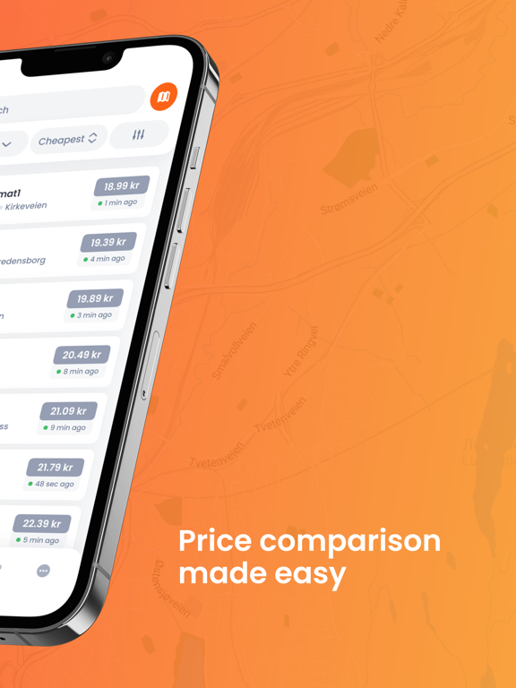 DrivstoffAppen iPad screenshot 2 - Navigation app