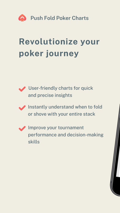 Push Fold Poker Charts Screenshot