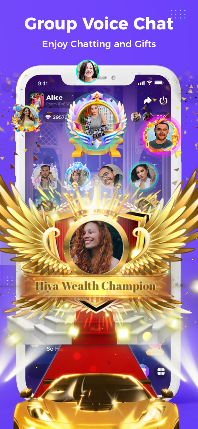 Hiya - Group Voice Chatroom