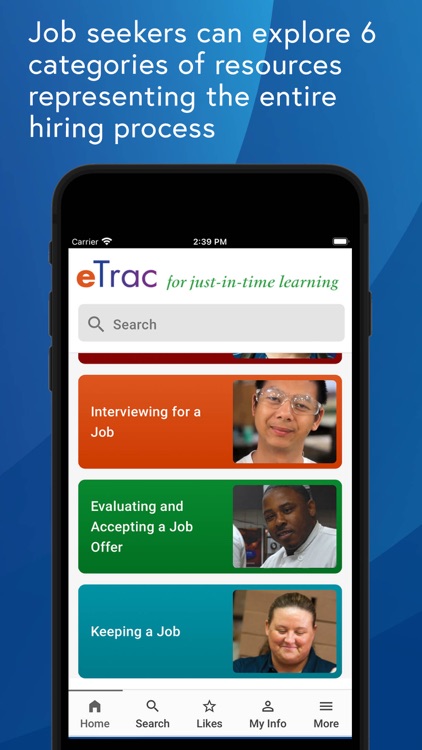 eTrac 3 Just-in-Time Learning