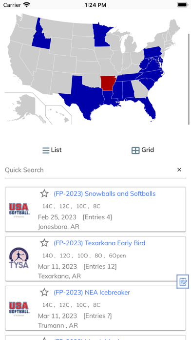 USA Softball of Arkansas Screenshot