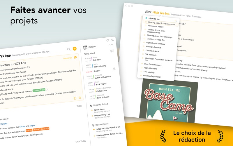 Screenshot #3 pour Agenda - Notes plus calendrier