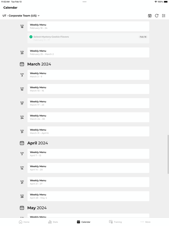 App screenshot