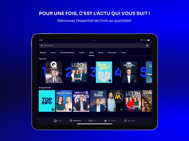 TF1+ • Streaming, TV en Direct dans l'App Store