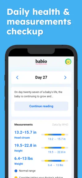 Game screenshot Babio · Daily baby checkup apk