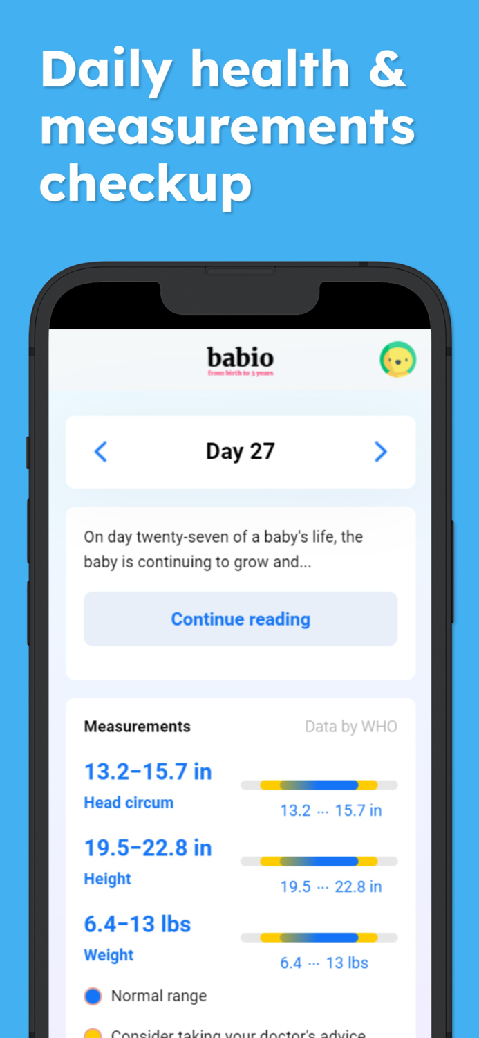 Babio · Daily baby checkup