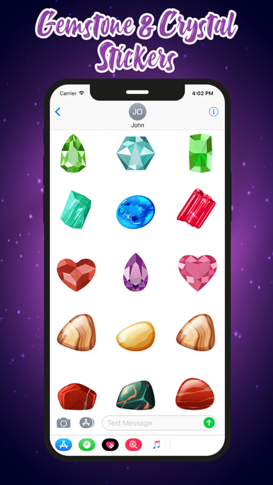 Screenshot #2 pour Gemstone & Crystal Stickers