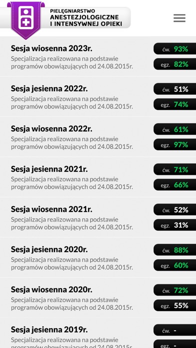 Pielęgniarstwo Anestezjolog. Screenshot