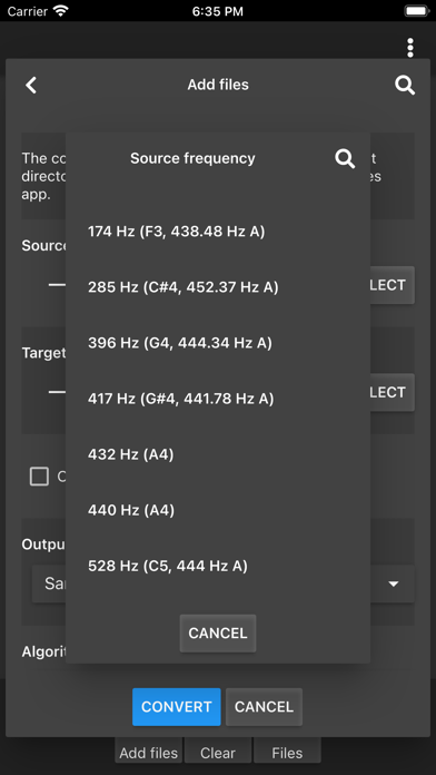 Audio Frequency Conve... screenshot1