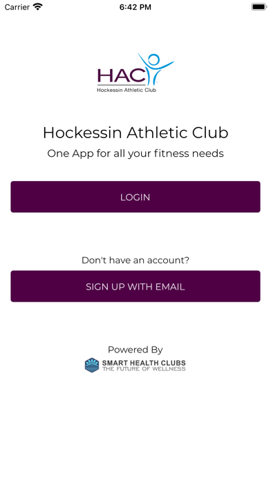 Hockessin Athletic Club App Screenshot