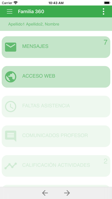 Gestión Aula - Familias 360 Screenshot